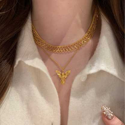 Gold-Plated 925 Silver｜ Angel Necklace