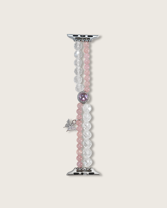 Watch Band – Peach Blush Rose Quartz, Love & Relationship