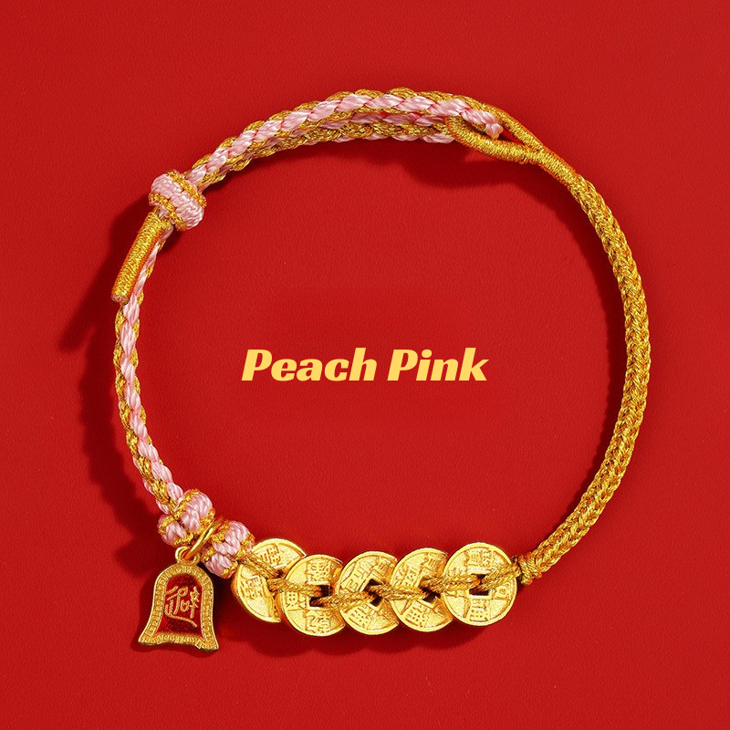 Red String Bracelet｜2026 Five Emperor Coins - Wealth, Protection & Feng Shui Luck