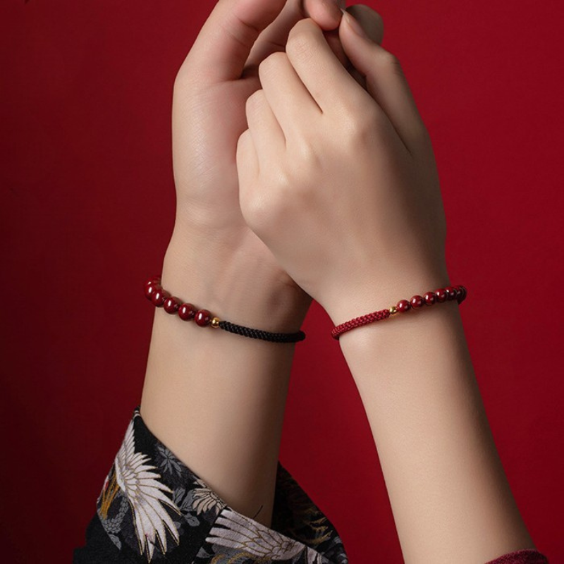 Red String Bracelet｜9-Layer Vajra Knot Cinnabar for Protection & Negative Energy Cleansing