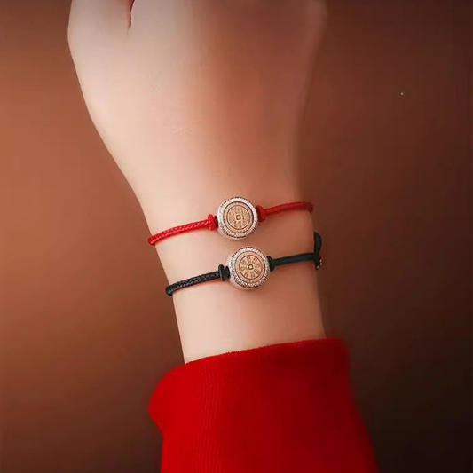 Red String Bracelet｜“Shan Gui” Talisman Coin Red String Bracelet - Powerful Taoist Protection Against Negativity