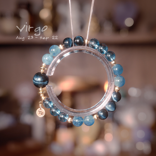 2026 Virgo Bracelet | Healing Stone Blue Tiger Eye