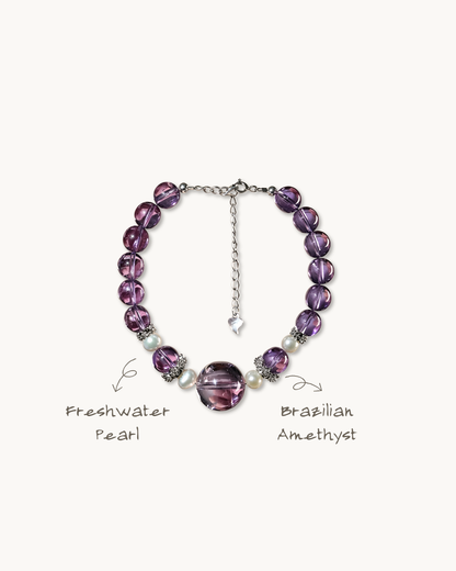 Bright Future, Amethyst & Pearl Bracelet, Sharpen Your Focus