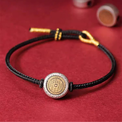 Red String Bracelet｜“Shan Gui” Talisman Coin Red String Bracelet - Powerful Taoist Protection Against Negativity