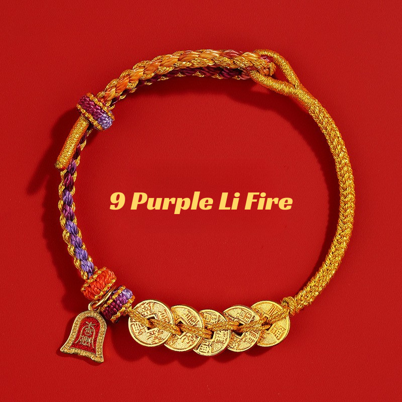 Red String Bracelet｜2026 Five Emperor Coins - Wealth, Protection & Feng Shui Luck