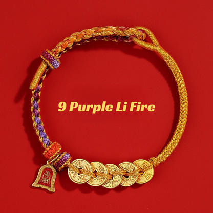Red String Bracelet｜2026 Five Emperor Coins - Wealth, Protection & Feng Shui Luck