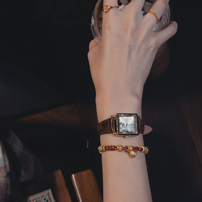 Handmade Braided Bracelet｜Lotus Blessing Lucky Cord