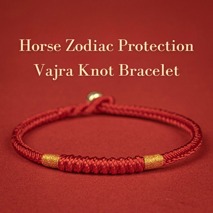 Red String Bracelet｜Wish-Fulfilling - Vajra, Joy & Peace Knots