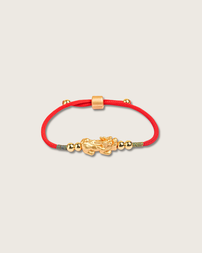 Prosperity Pixiu Red String Bracelet for Wealth