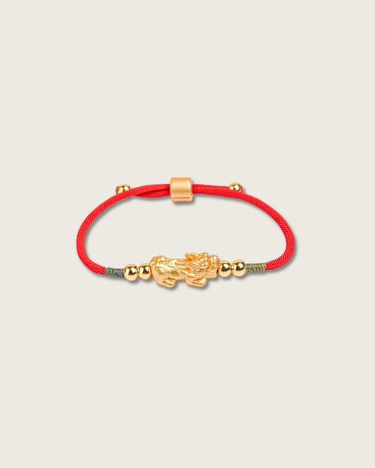 Prosperity Pixiu Red String Bracelet for Wealth
