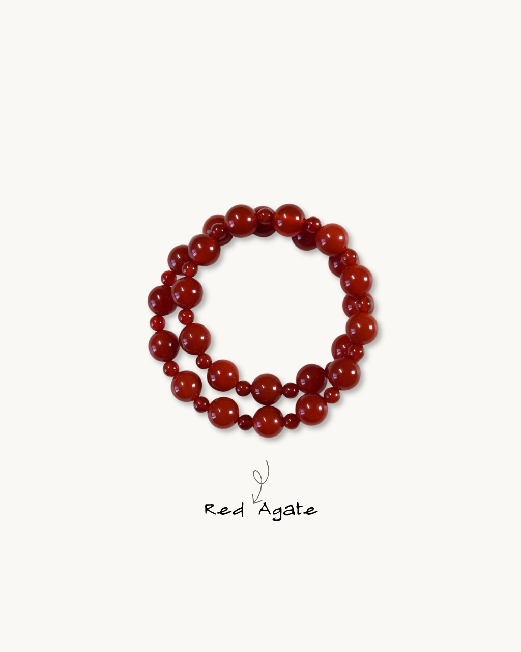 Radiant, Multi-Wrap Red Agate Bracelet, Attract Love & Confidence
