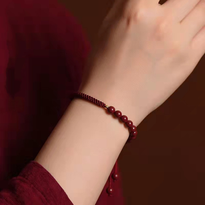 Red String Bracelet｜9-Layer Vajra Knot Cinnabar for Protection & Negative Energy Cleansing