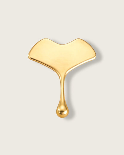 Brass Leaf Facial Gua Sha Tool