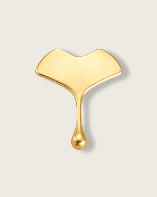 Brass Leaf Facial Gua Sha Tool
