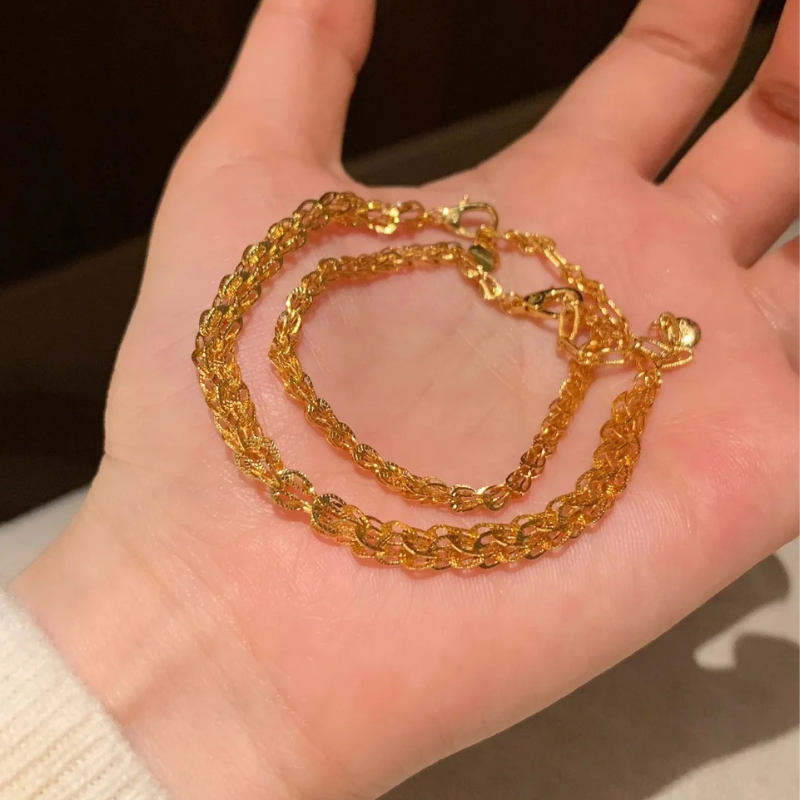 Gold-Plated 925 Silver｜ Phoenix Tail Ring Bracelet
