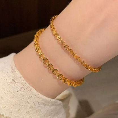 Gold-Plated 925 Silver｜ Phoenix Tail Ring Bracelet