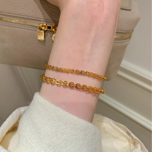 Gold-Plated 925 Silver｜ Phoenix Tail Ring Bracelet