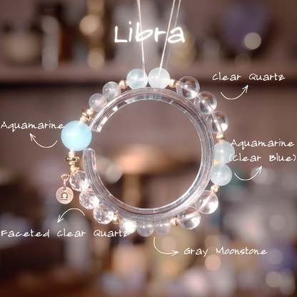 2026 Libra Bracelet | Protection Stone Aquamarine