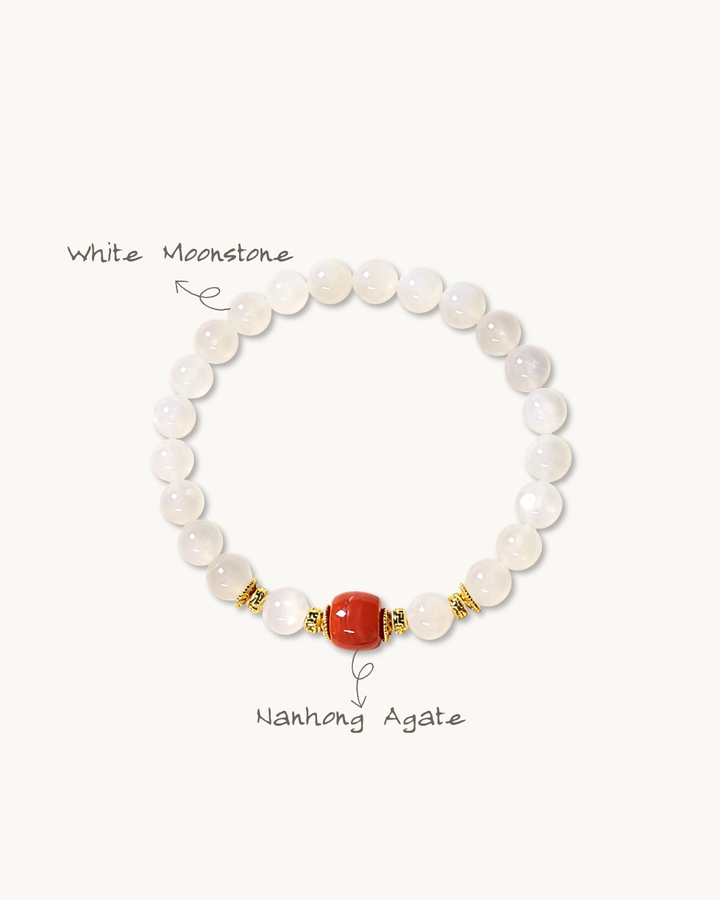 Light & Ember, Moonstone Bracelet, Bring Gentle Flow