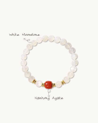 Light & Ember, Moonstone Bracelet, Bring Gentle Flow