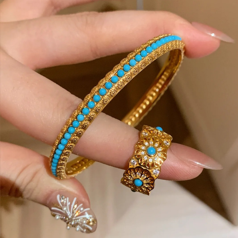 Gold-Plated 925 Silver｜ Qing Dynasty Queen Replica Bangle