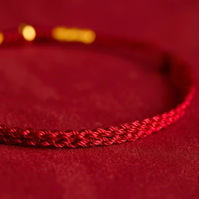 Red String Bracelet｜Ben Ming Nian with Abacus Bead - Good Luck, Smooth Path & Protection