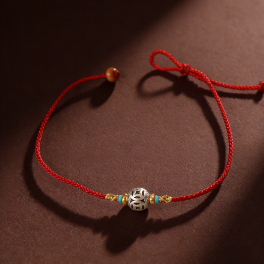Red String Bracelet｜S925 Silver Pi Xiu Lucky Cat Lotus Ornaments