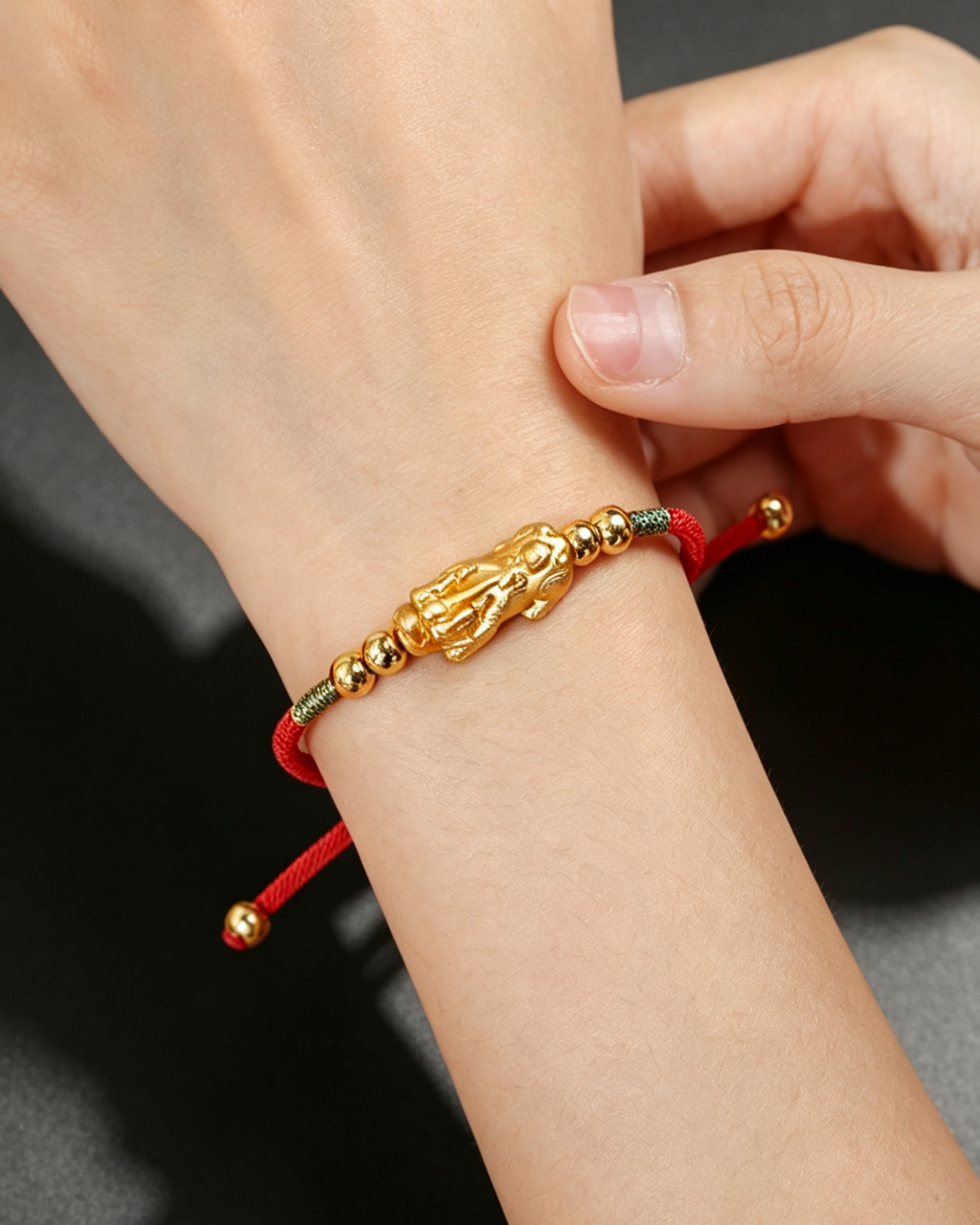 Prosperity Pixiu Red String Bracelet for Wealth