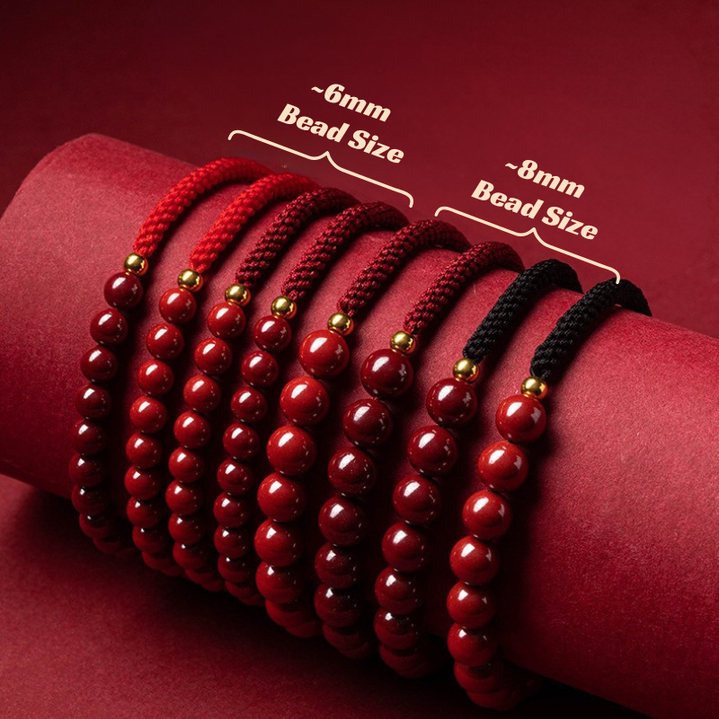 Red String Bracelet｜9-Layer Vajra Knot Cinnabar for Protection & Negative Energy Cleansing