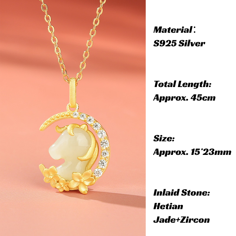 Necklace｜2026 Horse Zodiac Silver Pendant for Protection & Luck