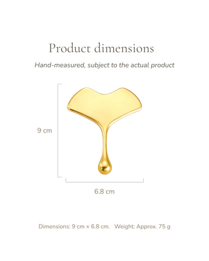 Brass Leaf Facial Gua Sha Tool