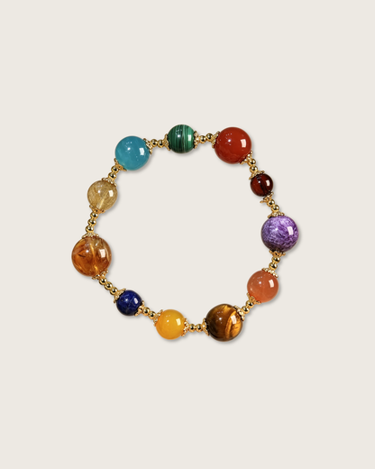 Rainbow Garden, Multi-Gemstone Bracelet, Invite Good Fortune