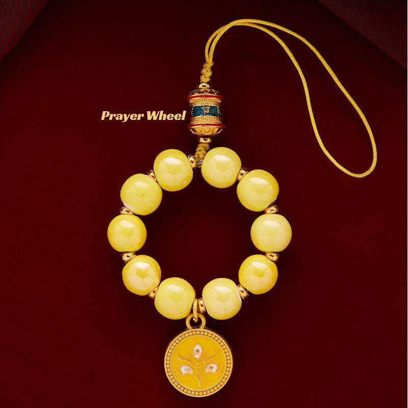 Five Roads Wealth Gods Incense Ash Porcelain Charm