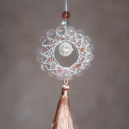 Charm Pendant｜Rose & Strawberry Quartz, Boost Love & Graceful Charm