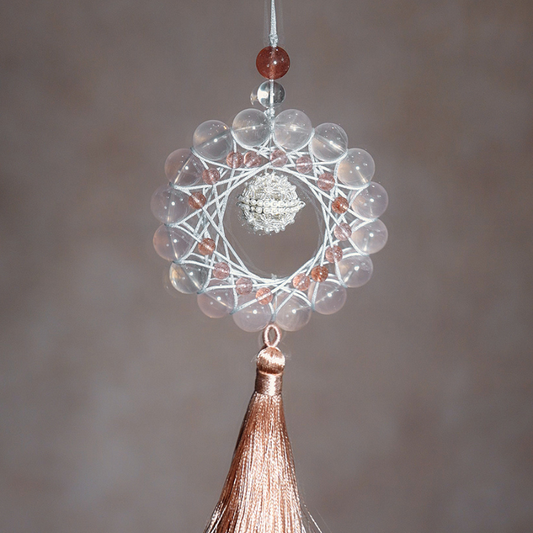 Charm Pendant｜Rose & Strawberry Quartz, Boost Love & Graceful Charm