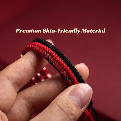 Red String Bracelet｜9-Layer Vajra Knot Cinnabar for Protection & Negative Energy Cleansing