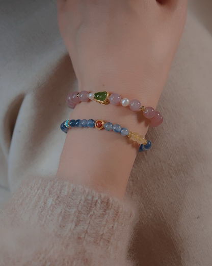 Purple Pink Bracelet – Bloom Within, Soulmate Connection