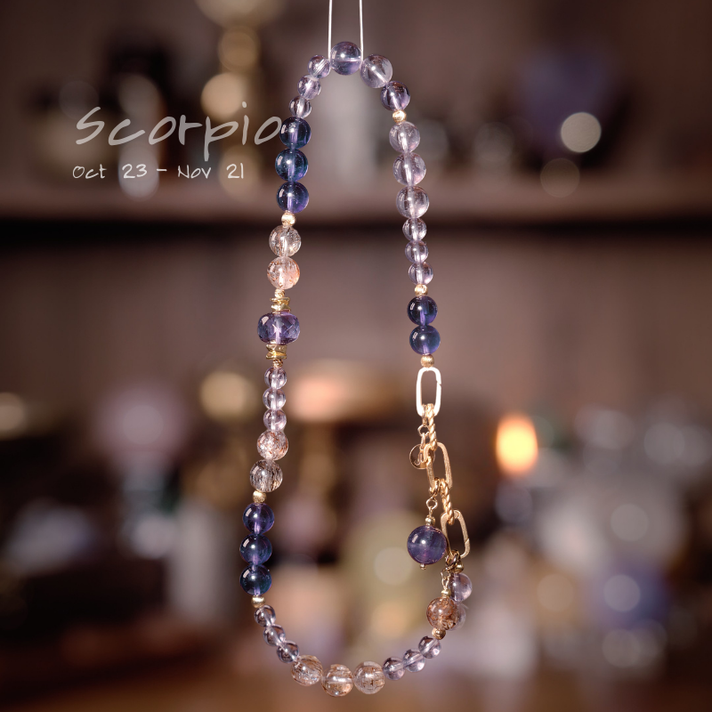 2026 Scorpio Double-Wrap Bracelet | Transformation Stone Uruguayan Amethyst