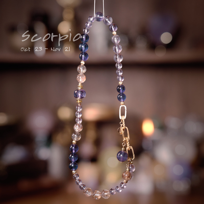 2026 Scorpio Double-Wrap Bracelet | Transformation Stone Uruguayan Amethyst