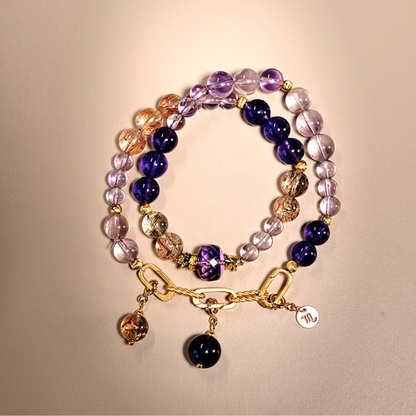 2026 Scorpio Double-Wrap Bracelet | Transformation Stone Uruguayan Amethyst