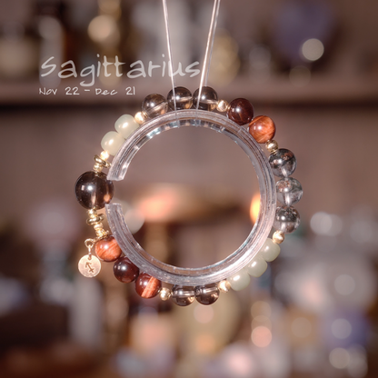 2026 Sagittarius Bracelet | Balance Stone Smoky Quartz