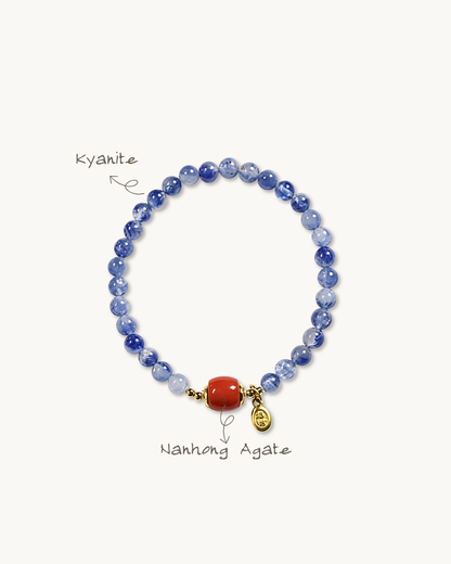 River Flow, Kyanite Bracelet, Speak with Courage