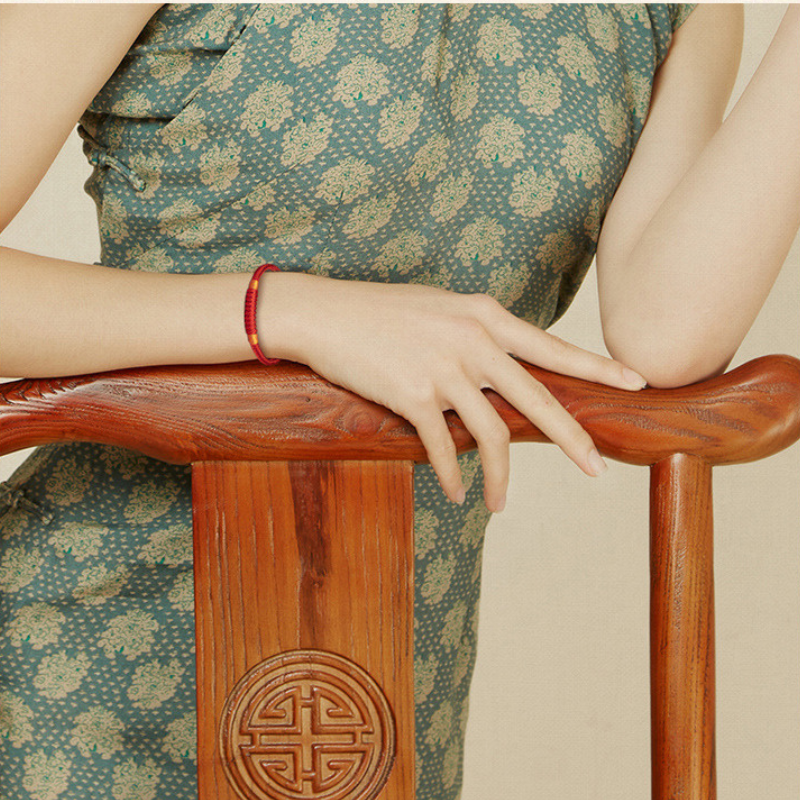 Red String Bracelet｜Wish-Fulfilling - Vajra, Joy & Peace Knots