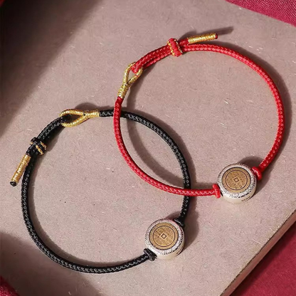 Red String Bracelet｜“Shan Gui” Talisman Coin Red String Bracelet - Powerful Taoist Protection Against Negativity