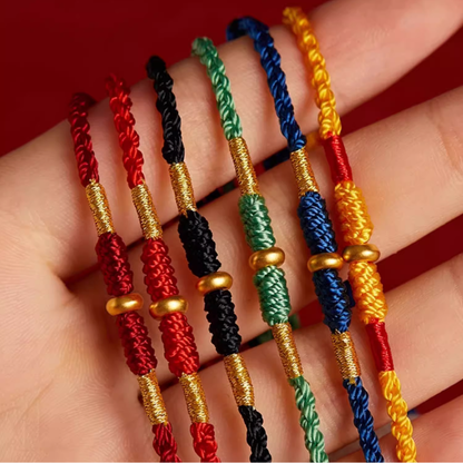 Red String Bracelet｜Ben Ming Nian with Abacus Bead - Good Luck, Smooth Path & Protection