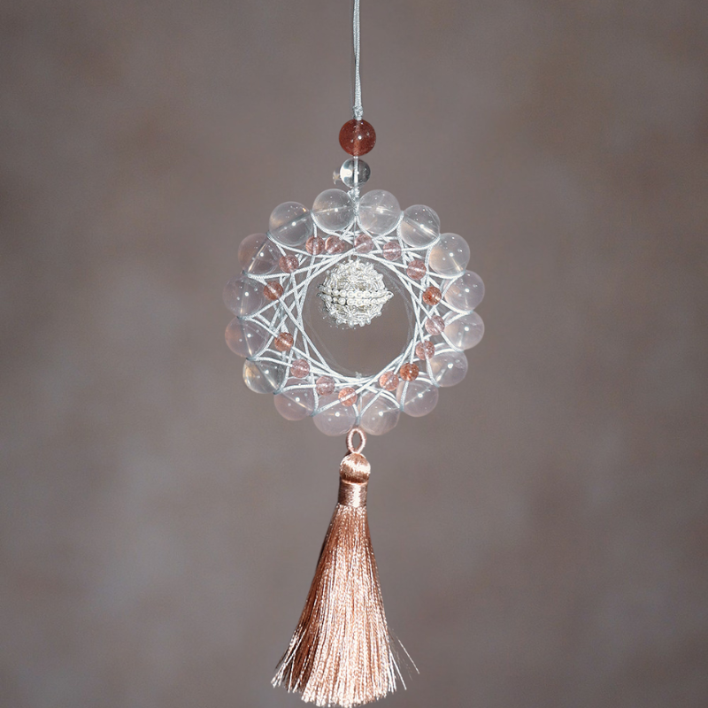 Charm Pendant｜Rose & Strawberry Quartz, Boost Love & Graceful Charm