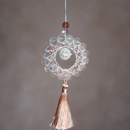 Charm Pendant｜Rose & Strawberry Quartz, Boost Love & Graceful Charm
