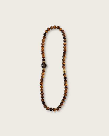 Caramel Amber, Multi-Wrap Tiger Eye Bracelet, Ground & Grow