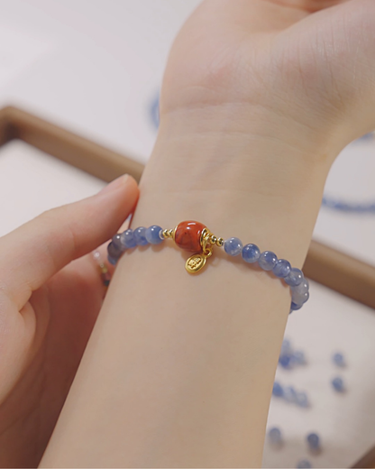 River Flow, Kyanite Bracelet, Speak with Courage