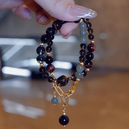 2026 Sagittarius Double-Wrap Bracelet | Balance Stone Smoky Quartz